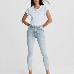 Rag & Bone Cate Mid-Rise Skinny Acid Wash Slim Fit Ankle Jean - Size 27